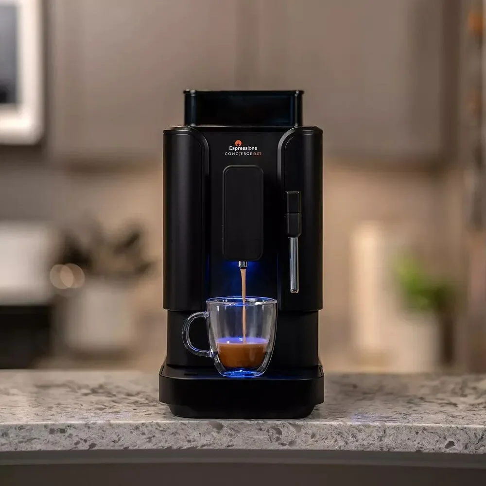 Espressione Concierge Elite Coffee Espresso Machine Infinite Black 20Bar Grinder